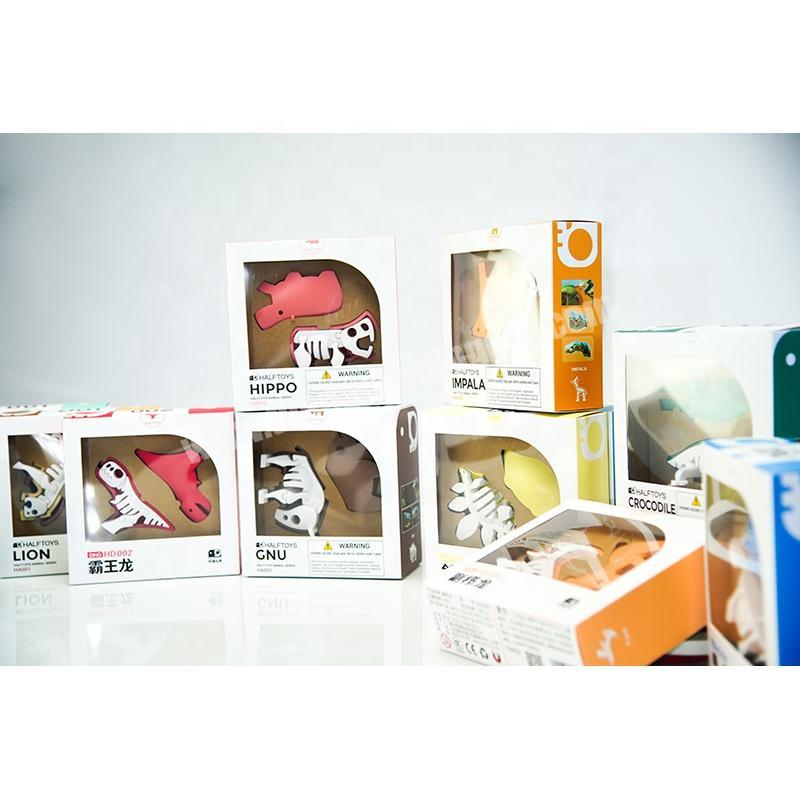 Dongming custom child dinosaur toy gift packaging cardboard paper display box