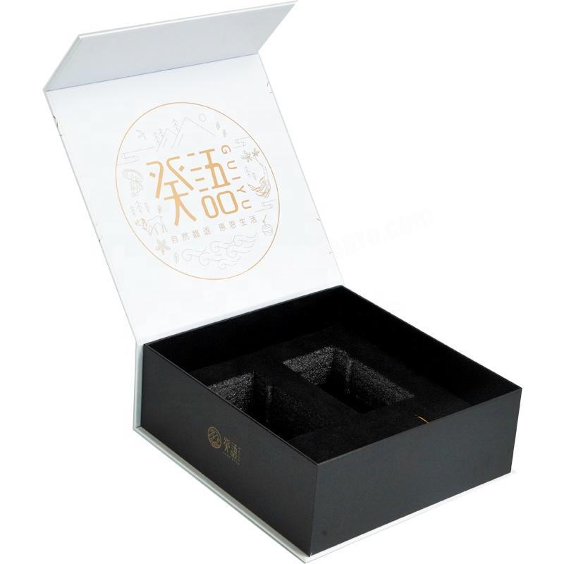 Dongming custom fold magnetic box high end gift box skin care art paper packaging box