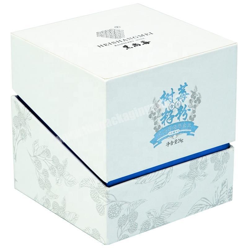 Dongming custom logo colors premium paper box gift packaging paper box for raspberry seed powder