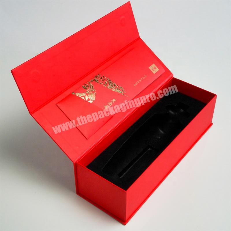 Dongming custom luxury wine bottle grape wine tray packaging paper wine box