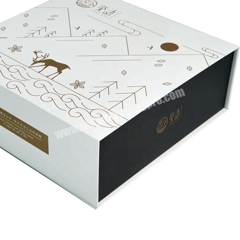 Dongming high-end custom color printing magnetic foil stamped paper gift box for make up