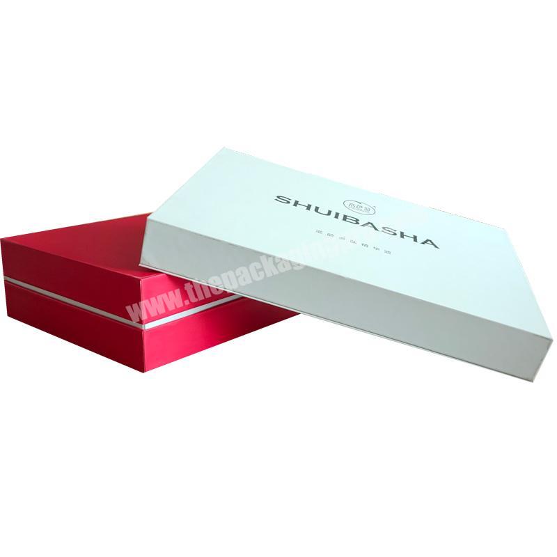 Dongming new product packaging wholesale custom white magnetic gift folding paper box with uv coating