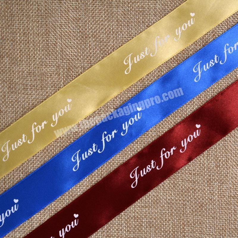 Double Faced Custom Printed Satin Ribbon For Christmas Decoration