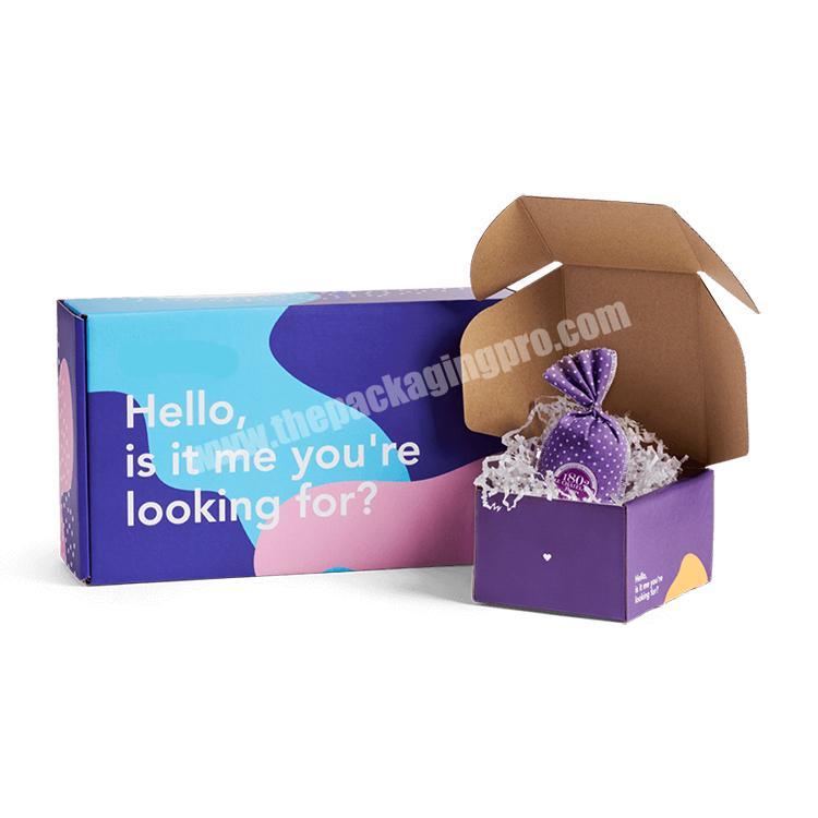 Double-Sided Full Color Desktop Mailer Box Cardboard Recycled Custom Inside Printed With Logo