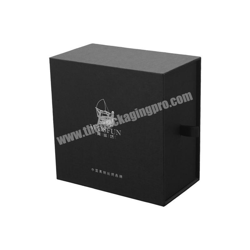 drawer box black luxury clothing packaging box