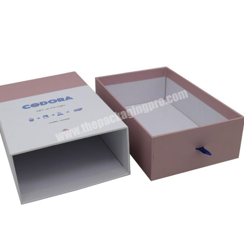 Drawer Box Luxury Custom Logo Cardboard Packing Paper Jewelry Gift Drawer Box
