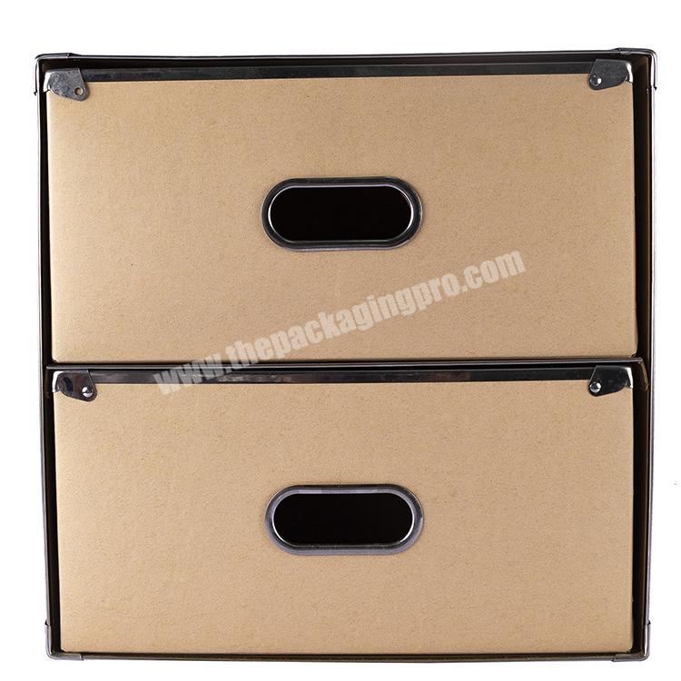 Drawer Paper Drawer Box Storage Protective Cheap And Fine Paper Box With Drawers Carton Warehouse Storage Box With Handles