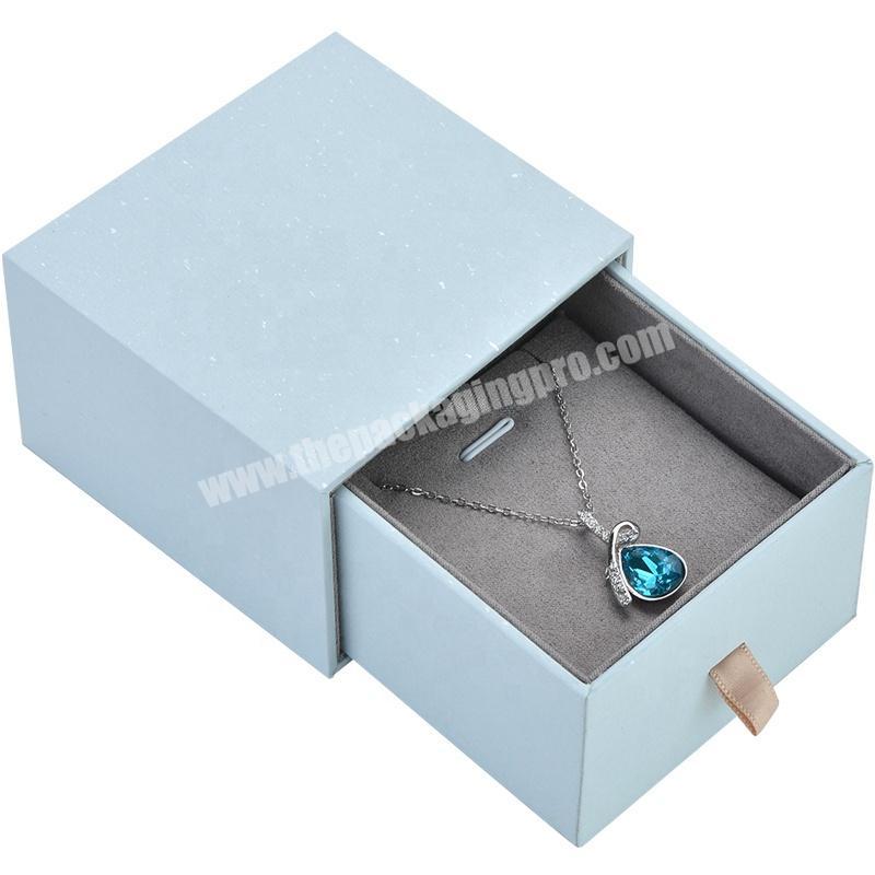 drawer paper jewelry packaging box with tray