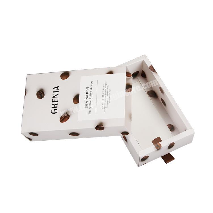 Durable art paper drawer packaging box for coffee