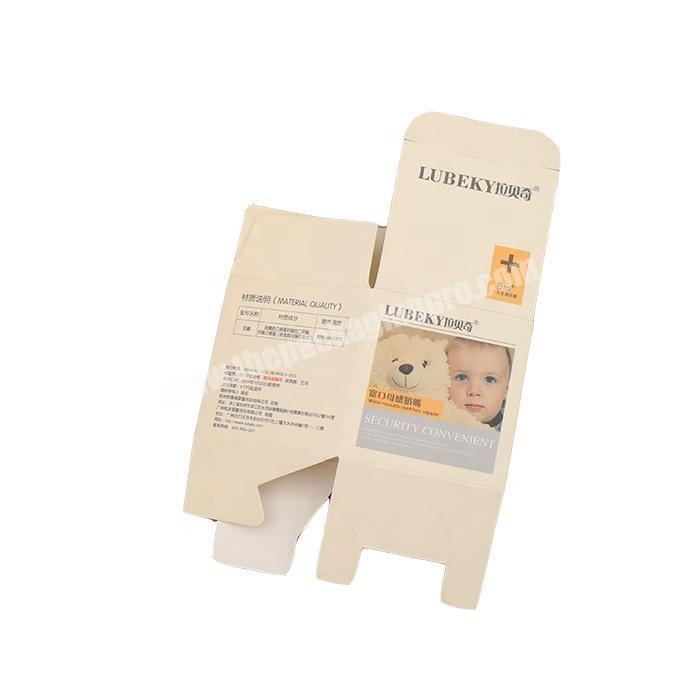 Durable custom printing cardboard paper packaging box for baby nipple