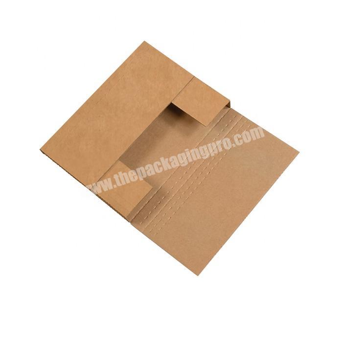 Easy assembling corrugated paper mailers carton box for book