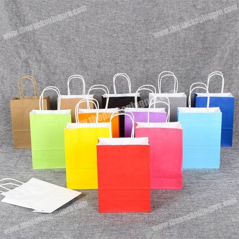 Eco bag recycled colorful shopping bag paper
