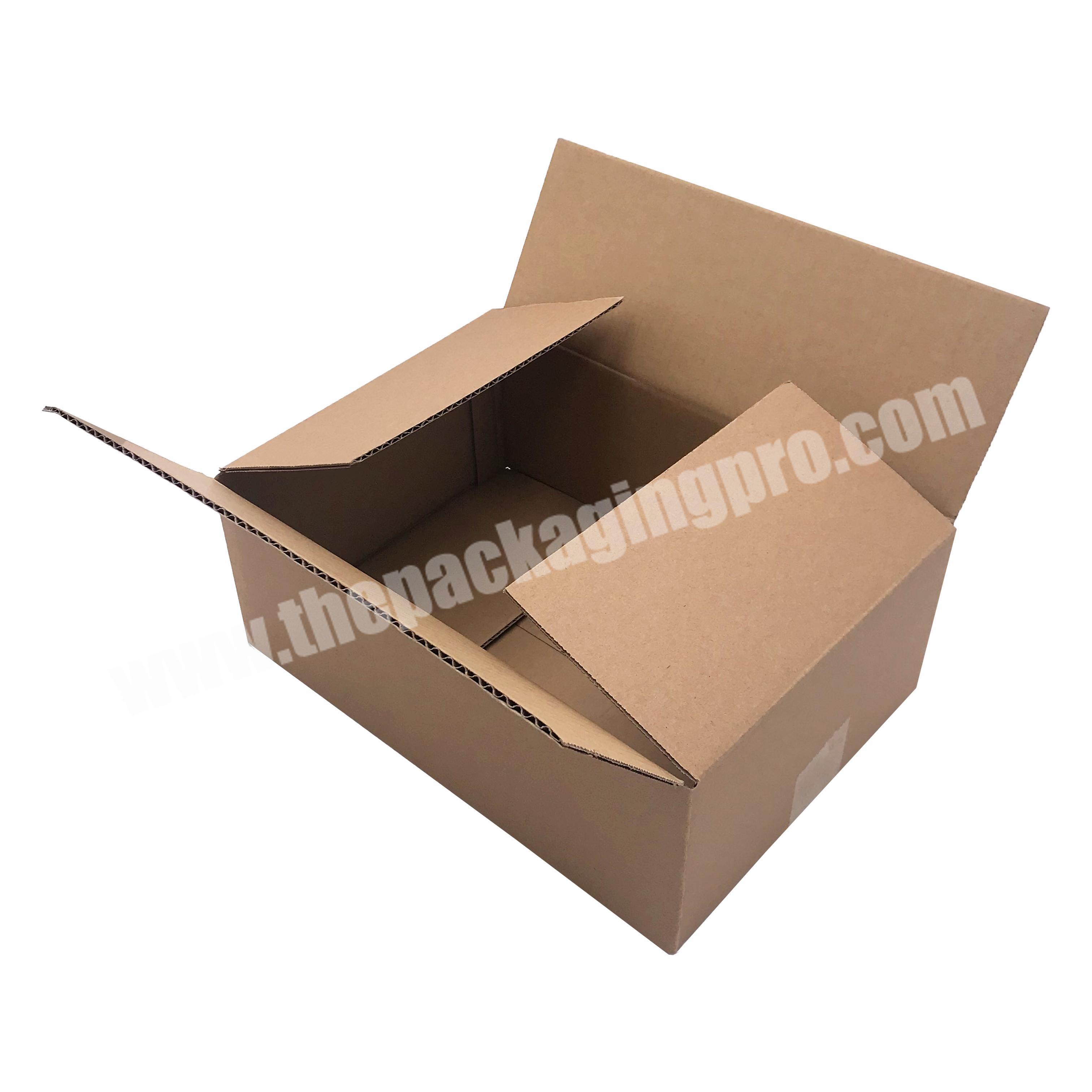 Eco Brown Packaging Kraft Custom Box Cardboard Shipping Box For Party Supplies Wine Box