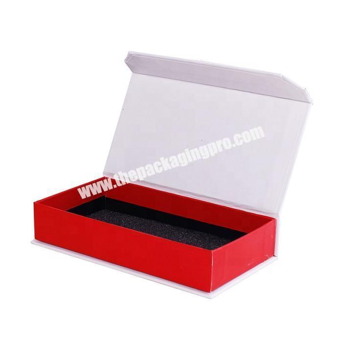 Eco custom made magnetic gift box clamshell paper packaging box