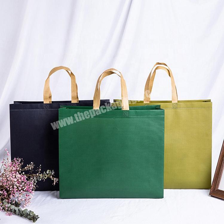 Eco factory price pocket non-woven reusable canvas log tote shopping bags