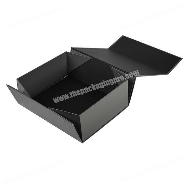 Eco friendly custom gold foil coated paper packaging folding gift box