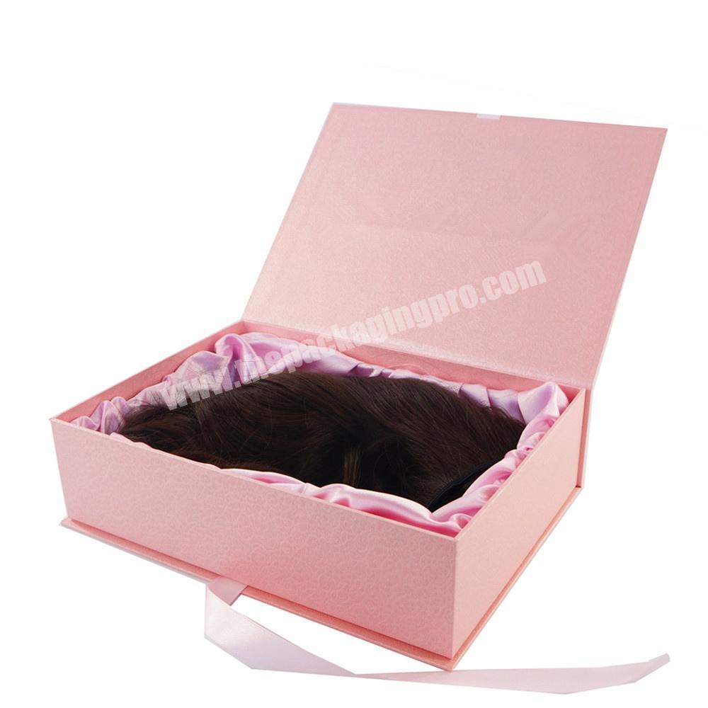 eco friendly custom packaging cardboard box paper box luxury hair extension packaging boxes