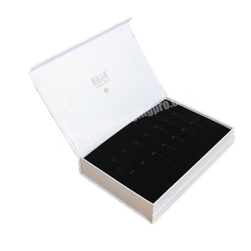 Eco Friendly Custom Printed Jewelry Cardboard Flap Top Gift Box Package
