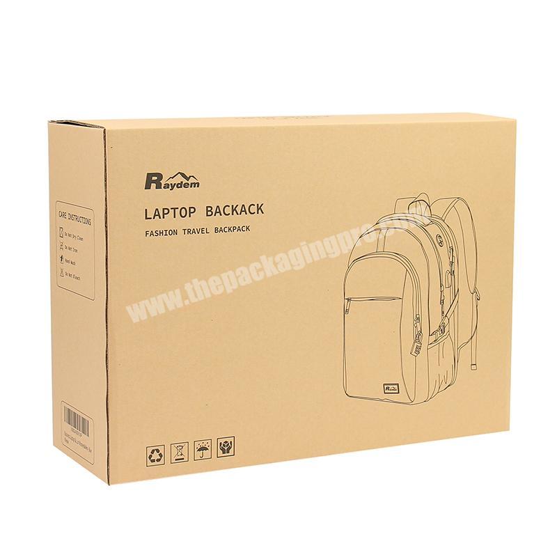 Eco Friendly Customized Gift OEM Package Paperboard Paper Craft Bagpack Pack Box