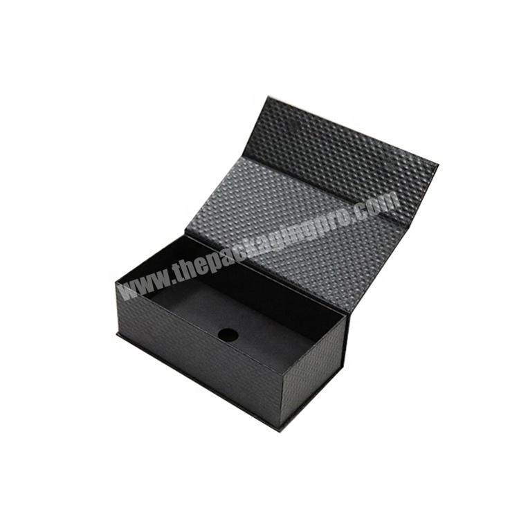 eco friendly customized magnetic gift box of fancy texture paper packaging