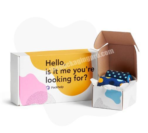 Eco friendly envelope corrugated cardboard baby box luxury custom logo clothing gift packaging boxes