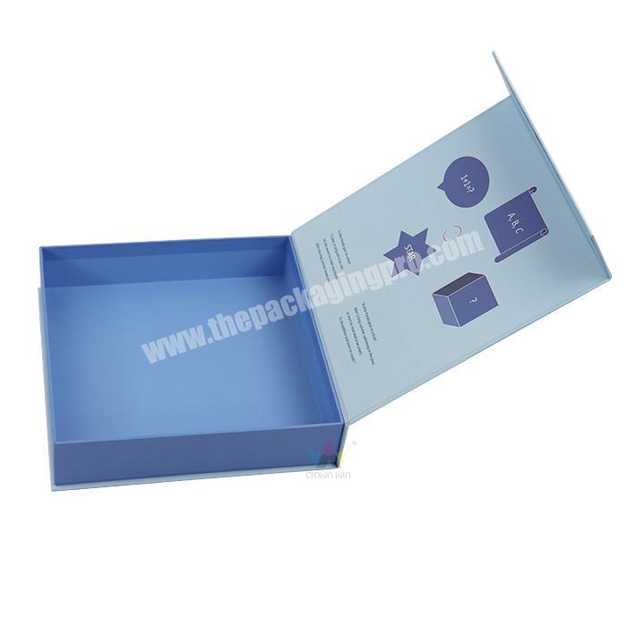 Eco-friendly gift box luxury cardboard knife box magnet closure clamshell storage box for apparel
