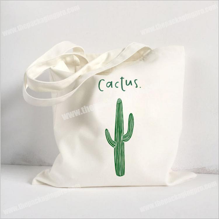 Eco-friendly green cotton bag custom print
