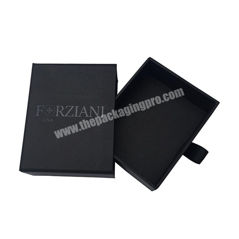 Eco-Friendly hair extension ribbon box with custom logo black drawer good price for sale