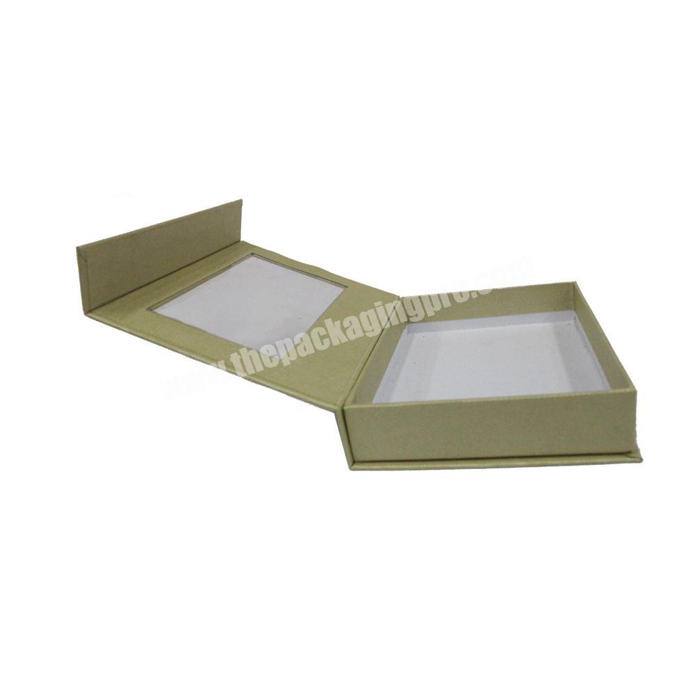 Eco-friendly high quality cardboard gift box with transparent lid
