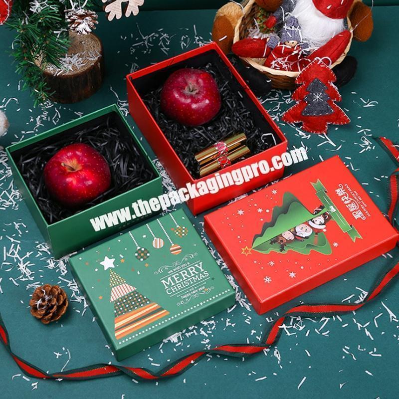 Eco-friendly high quality medium red Christmas packaging gift bags wholesale