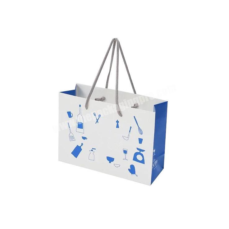 Eco Friendly logo print custom retail packaging bag for cloth