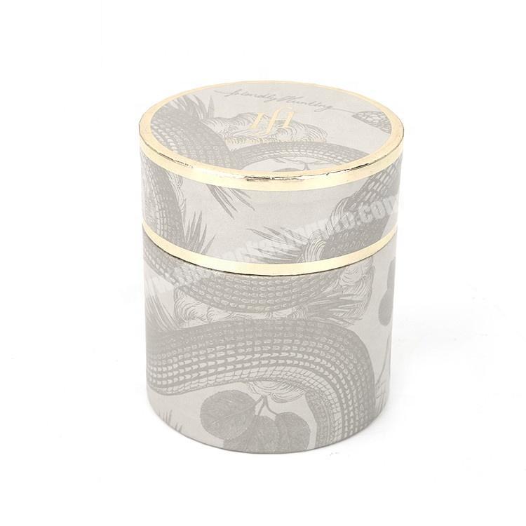Eco Friendly Luxury Design Paper Cardboard Packaging Cylinder Round Gift Box With Lid