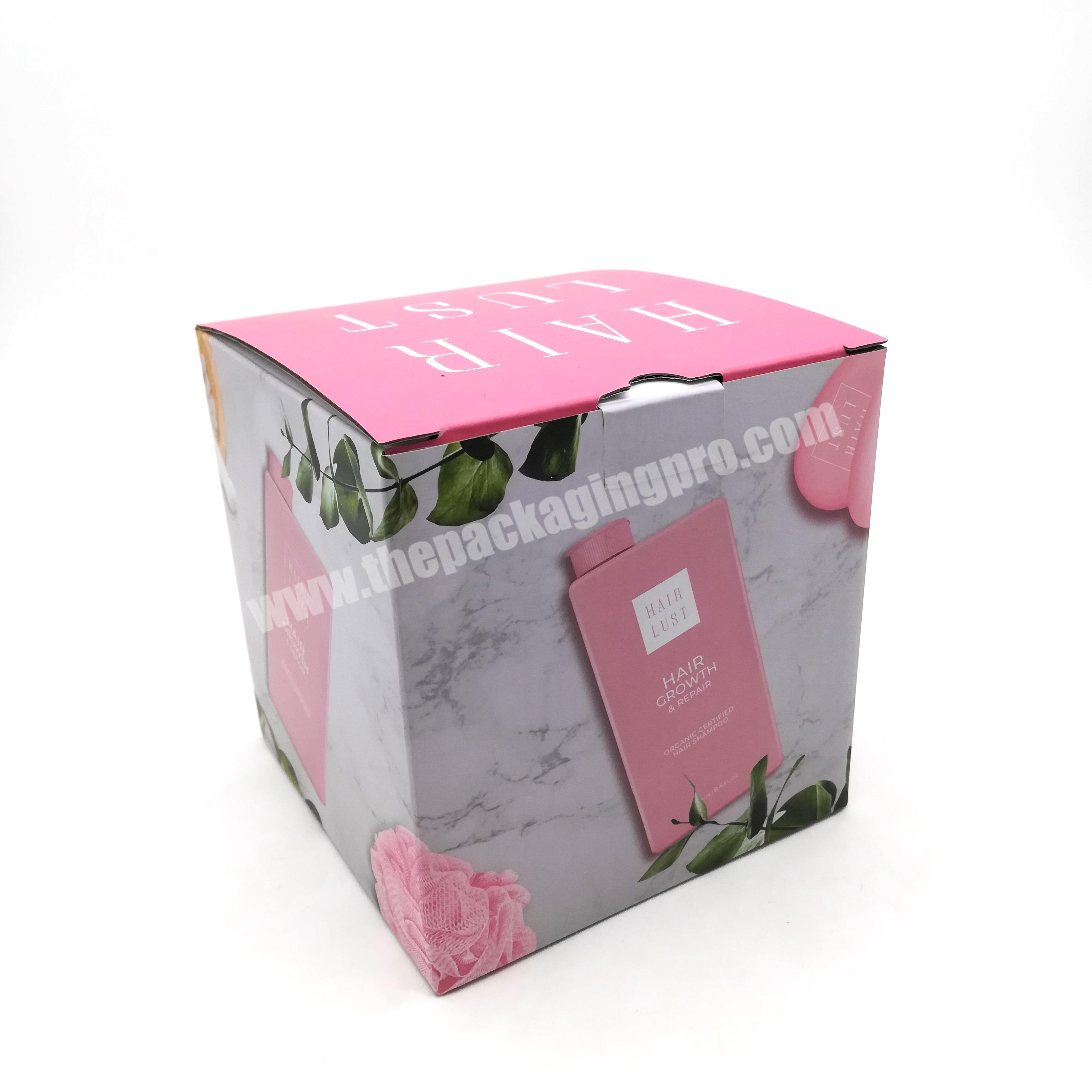 Eco friendly luxury foldable custom cardboard paper cosmetic packaging boxes for cosmetics