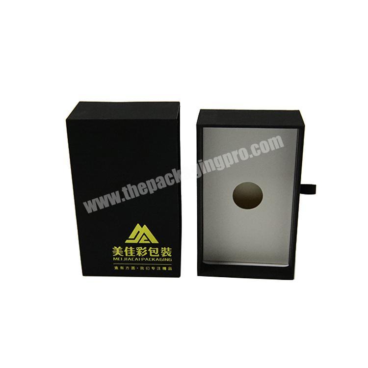 eco friendly match packaging box with golden logo