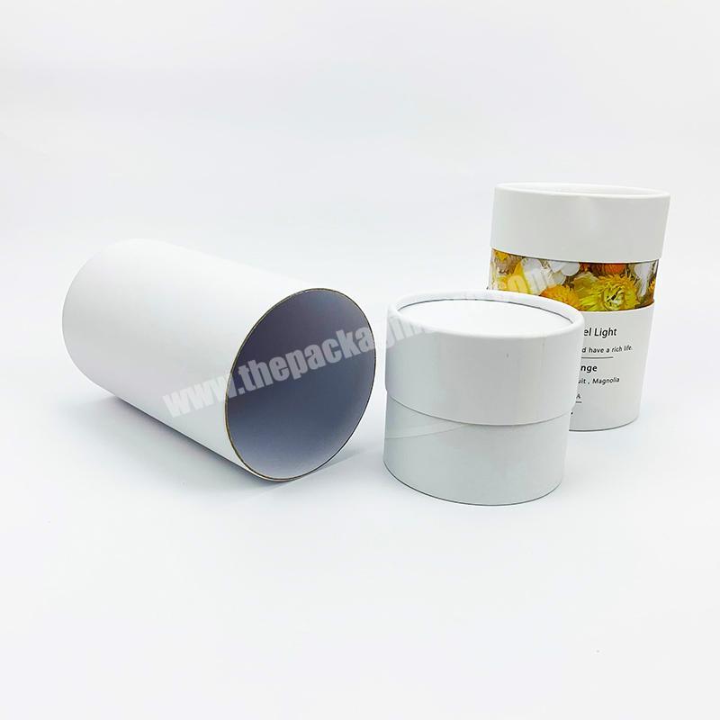 Eco friendly paper cylinder packaging box for tea packaging