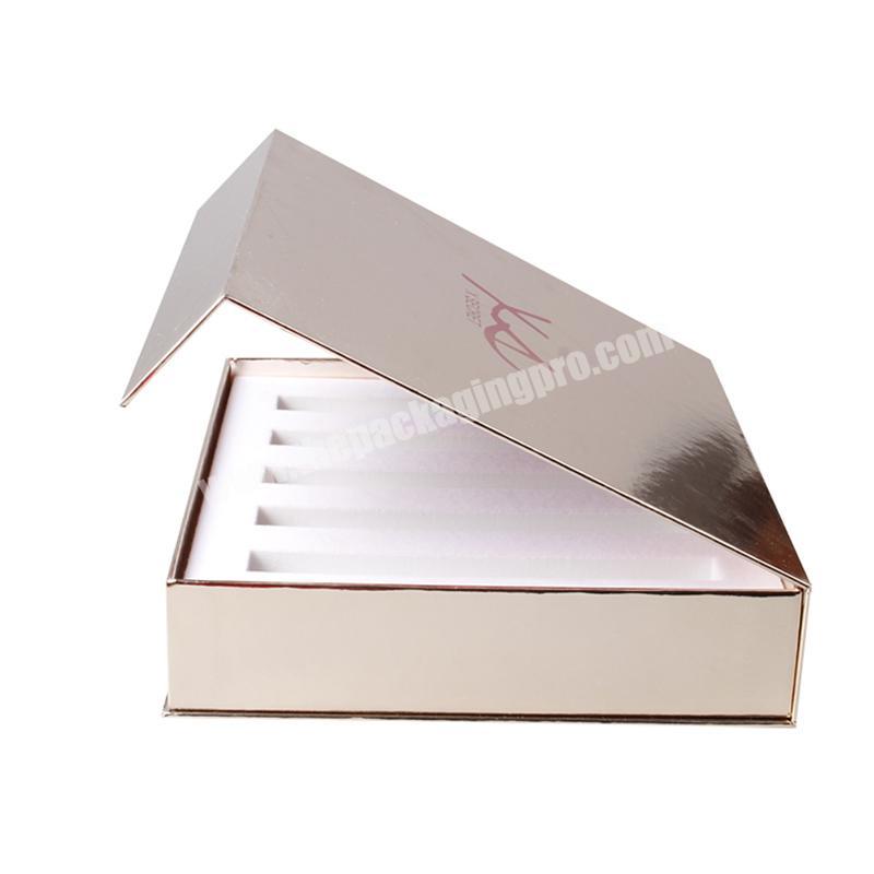 Eco-Friendly Printed  Cosmetic Gift Paper Packaging Boxes Luxury Makeup Brushes Set Gift Boxes