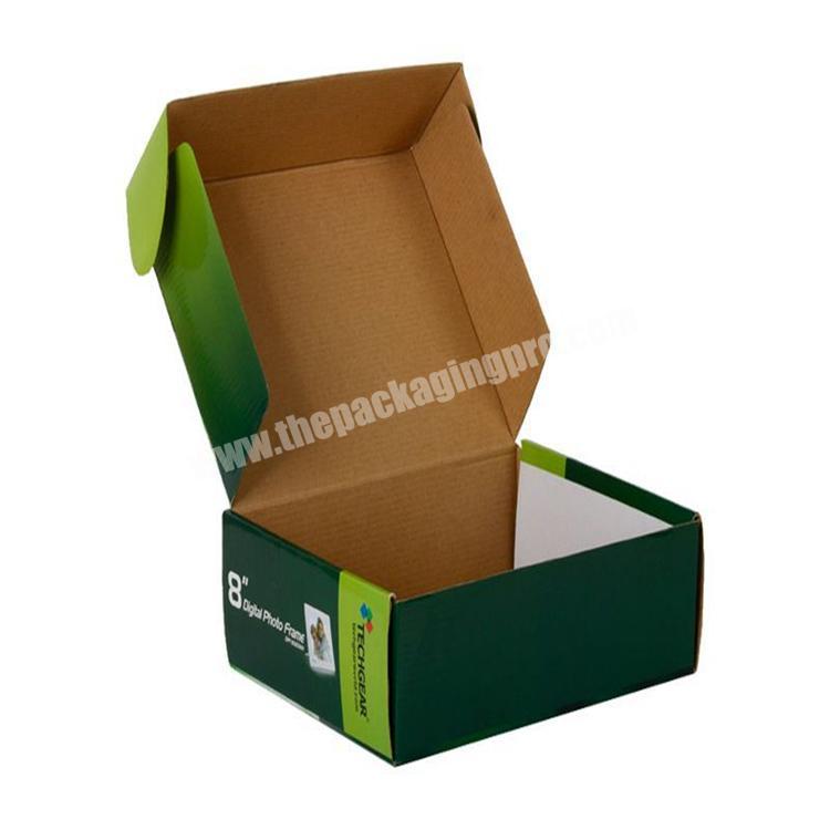 Eco-friendly Recycled Brown Kraft Paper Packaging Printed Logo Carton Gift Foldable Board Shipping Corrugated Custom Mailer Box