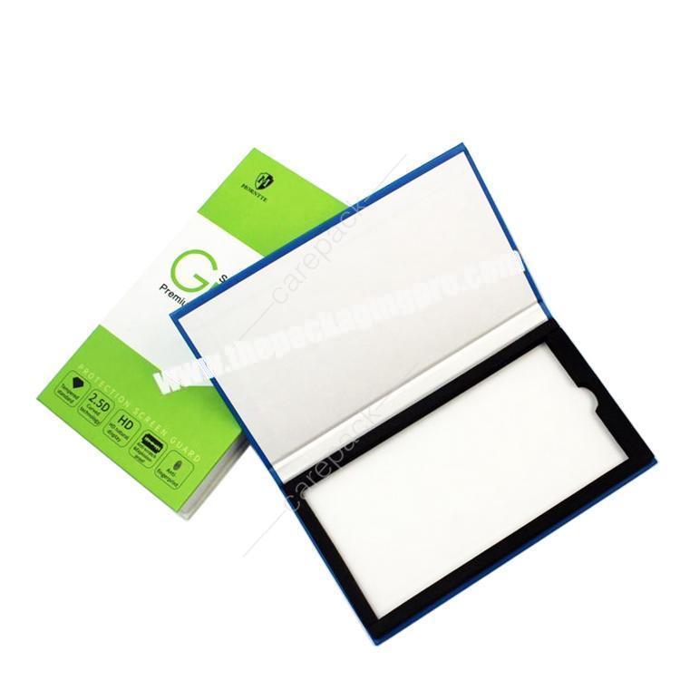 Eco-friendly Retail Mobile Phone Cell Phone Tempered glass Screen protector packaging paper box for Iphone X XS XR
