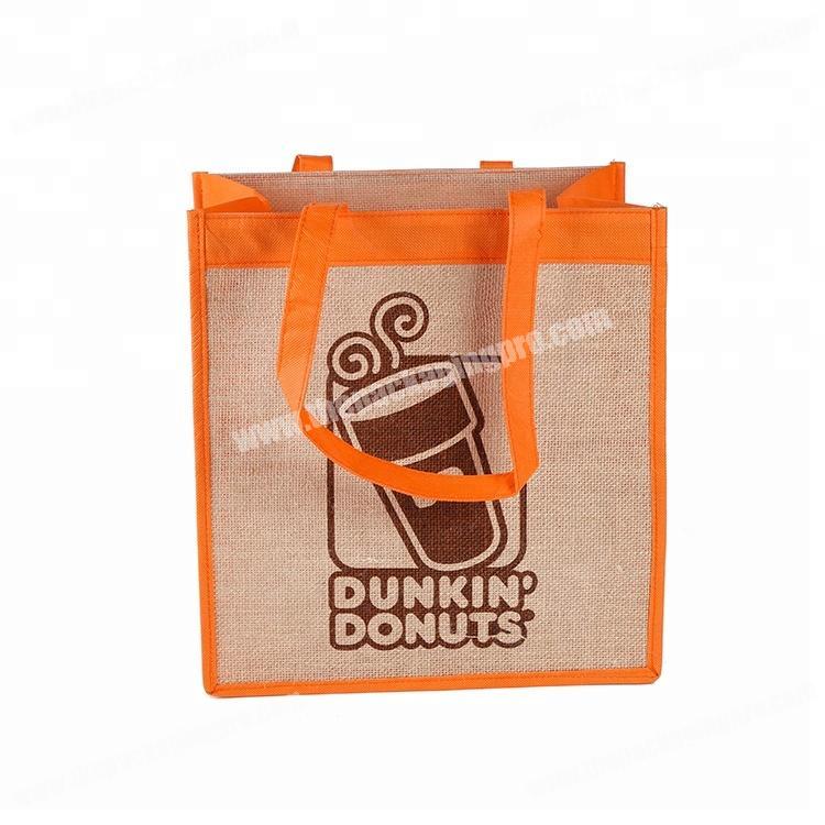 Eco-friendly tote shopping bags china manufacturer supply jute bags for packing