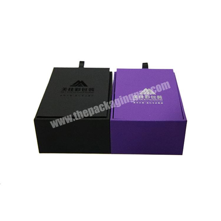 eco paper gift jewellery paper boxes with custom foil logo