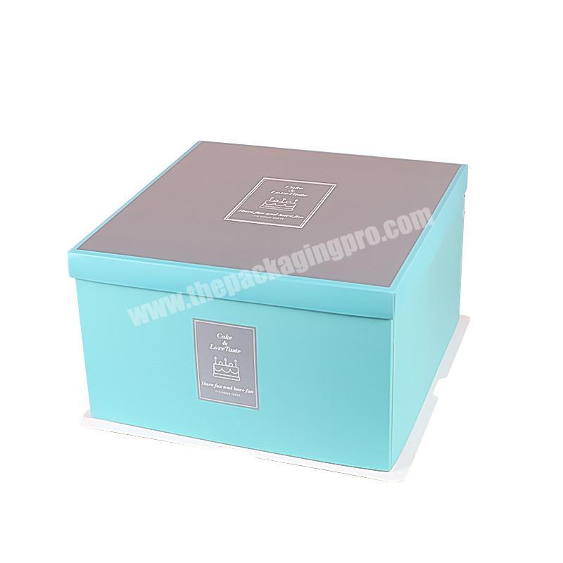 Economic custom logo boxed cake packaging in order to pack the paper packaging box for cakes