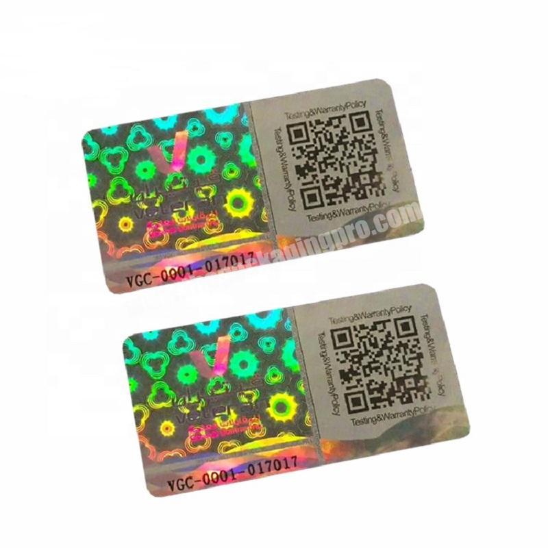 Efficiently Customized Logo Certificate Reflective 3D Holographic Stickers