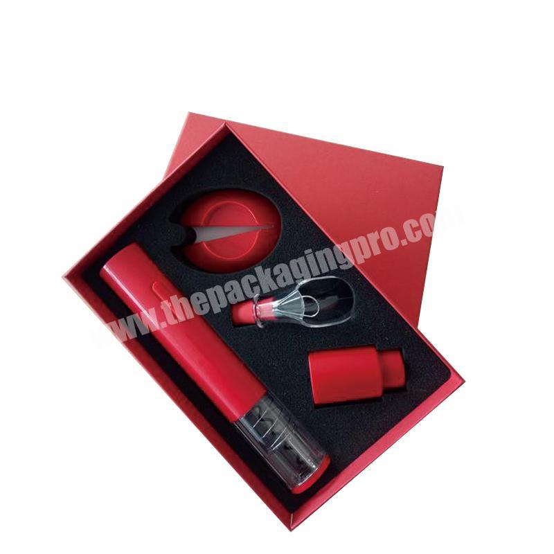Electric Automatic Paper Gift Box Wine Opener Set