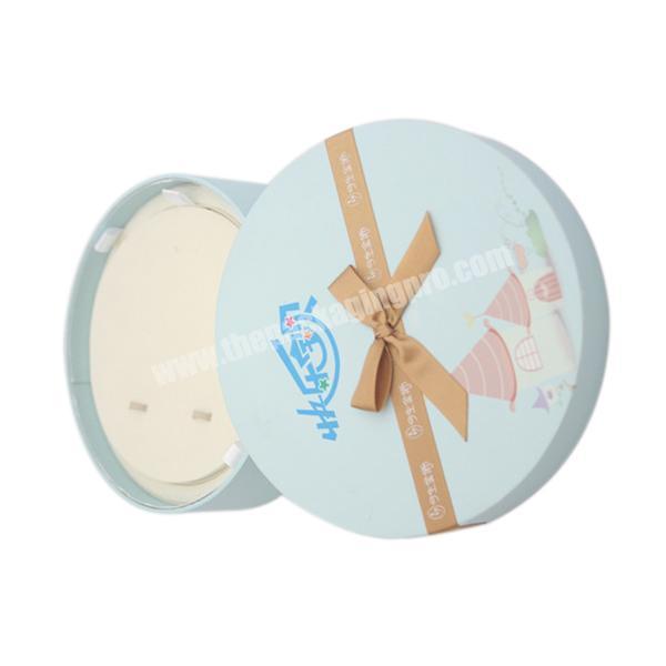 Elegant baby boy gift packing box with decorative ribbon