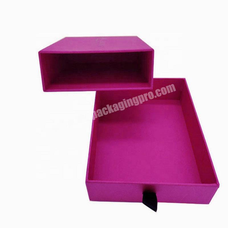 Elegant cardboard paper drawer gift box storage packing box