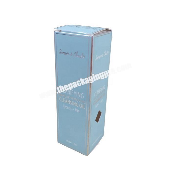 Elegant display cardboard paper lipstick packaging box with sliver foil