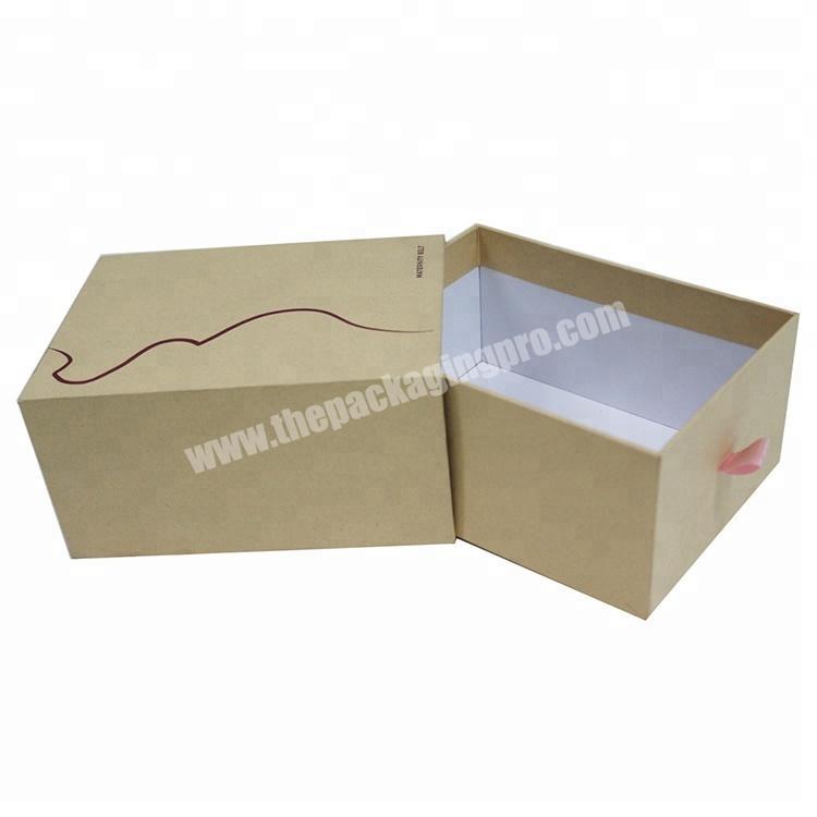 Elegant kraft paper drawer box custom packaging box recycled