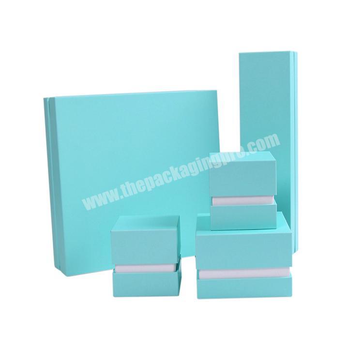 Elegant light blue luxury chinese jewellery box jewellery packaging