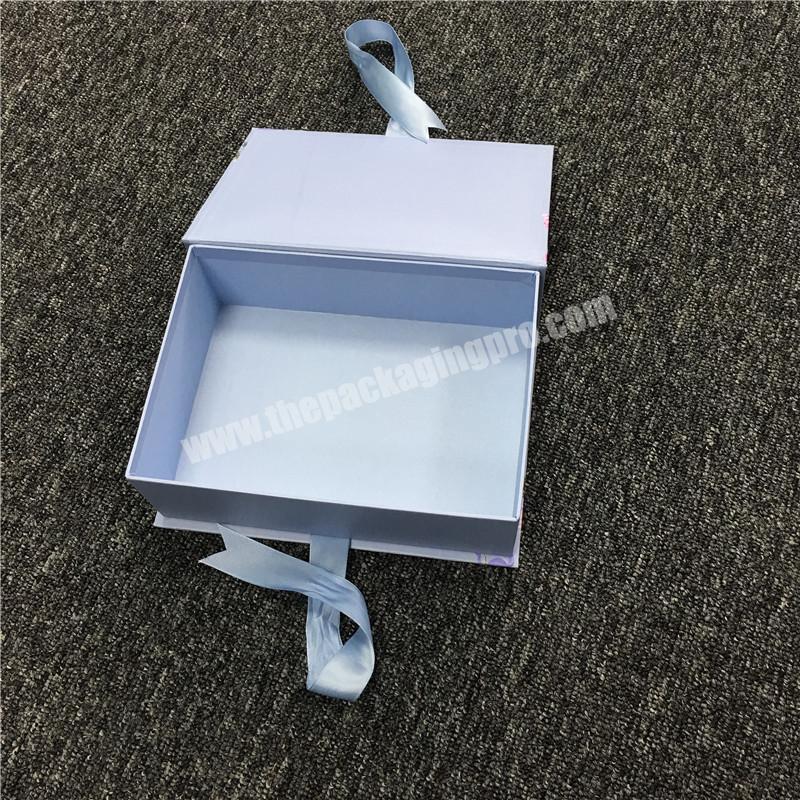 Elegant Paper Gift Box Foldable Gift Box Paper With Ribbon