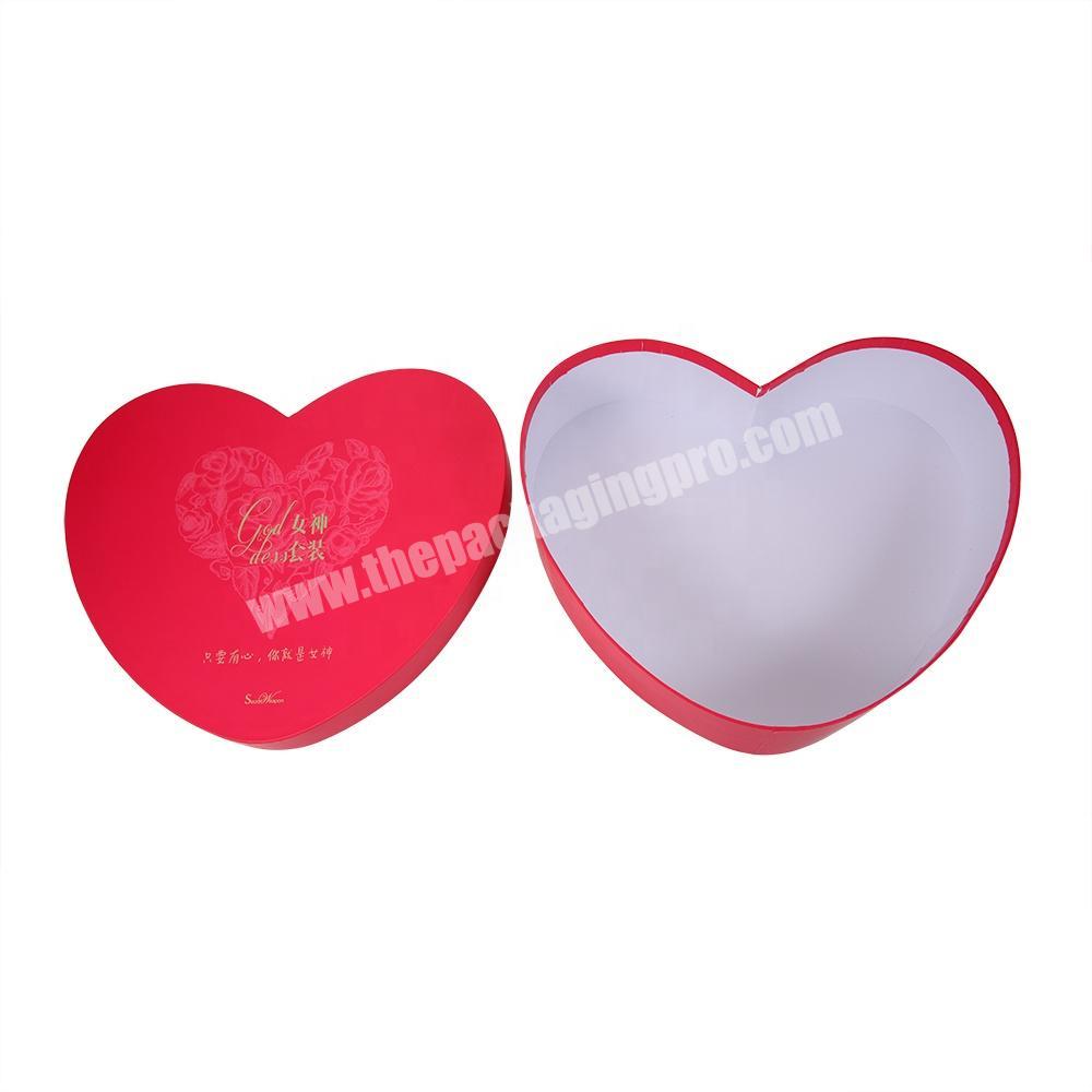 Elegant Printing Customized Heart Shape Cardboard Gift Box Decorative